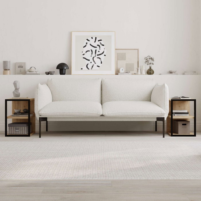 Hanah Home Echo - Conjunto de mesas auxiliares Roble zafiro Hanah Home Echo - Conjunto de mesas auxiliares Roble zafiro